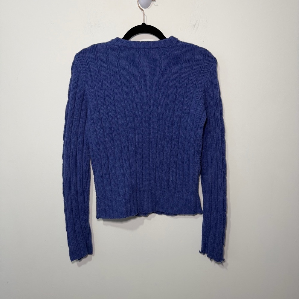 Polo Ralph Lauren women’s Vintage Cable Knit Cashmere Wool Sweater preppy Size S - Picture 8 of 12